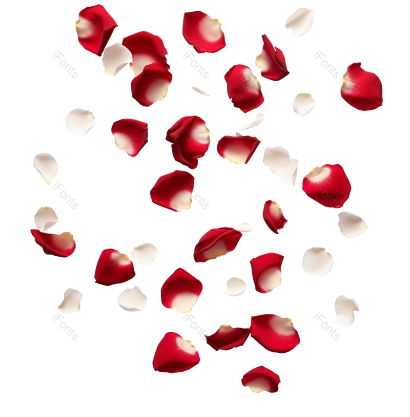 装饰图片,花瓣装饰元素,520PNG,玫瑰花免抠素材